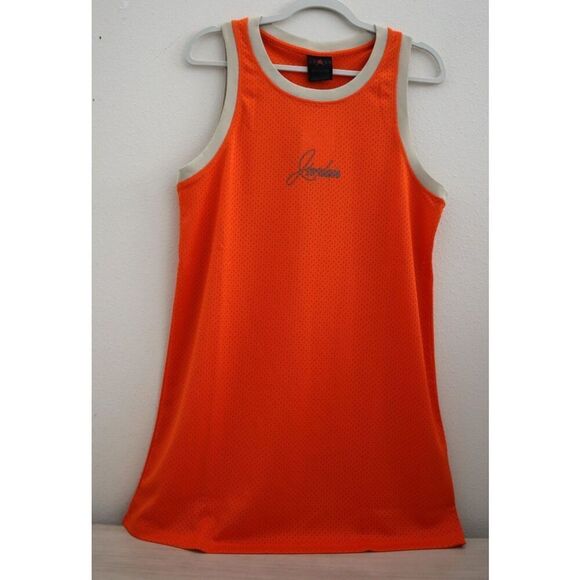 Nike Air Jordan HJ6368-820 Women's Sz S Orange Heritage Jumpman Jersey Dress - Picture 2 of 14
